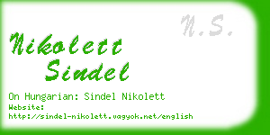 nikolett sindel business card